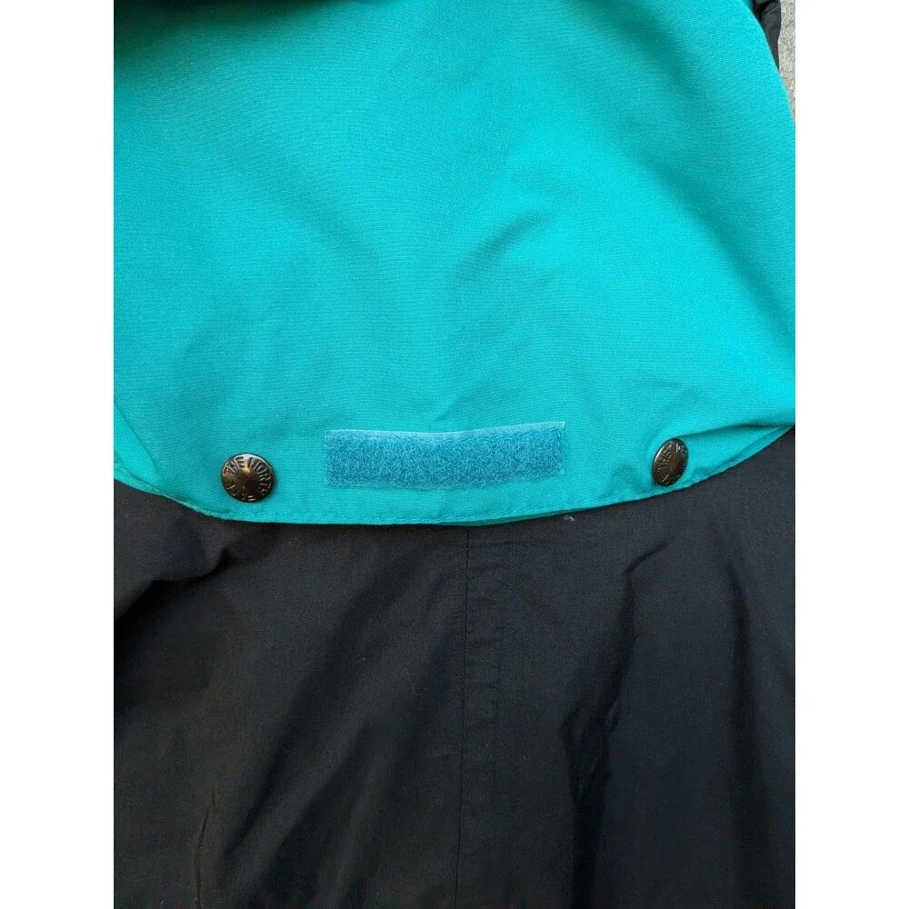 Vintage The North Face Jacket Gore Tex Colorblock Teal Black Large 90s Arapahoe